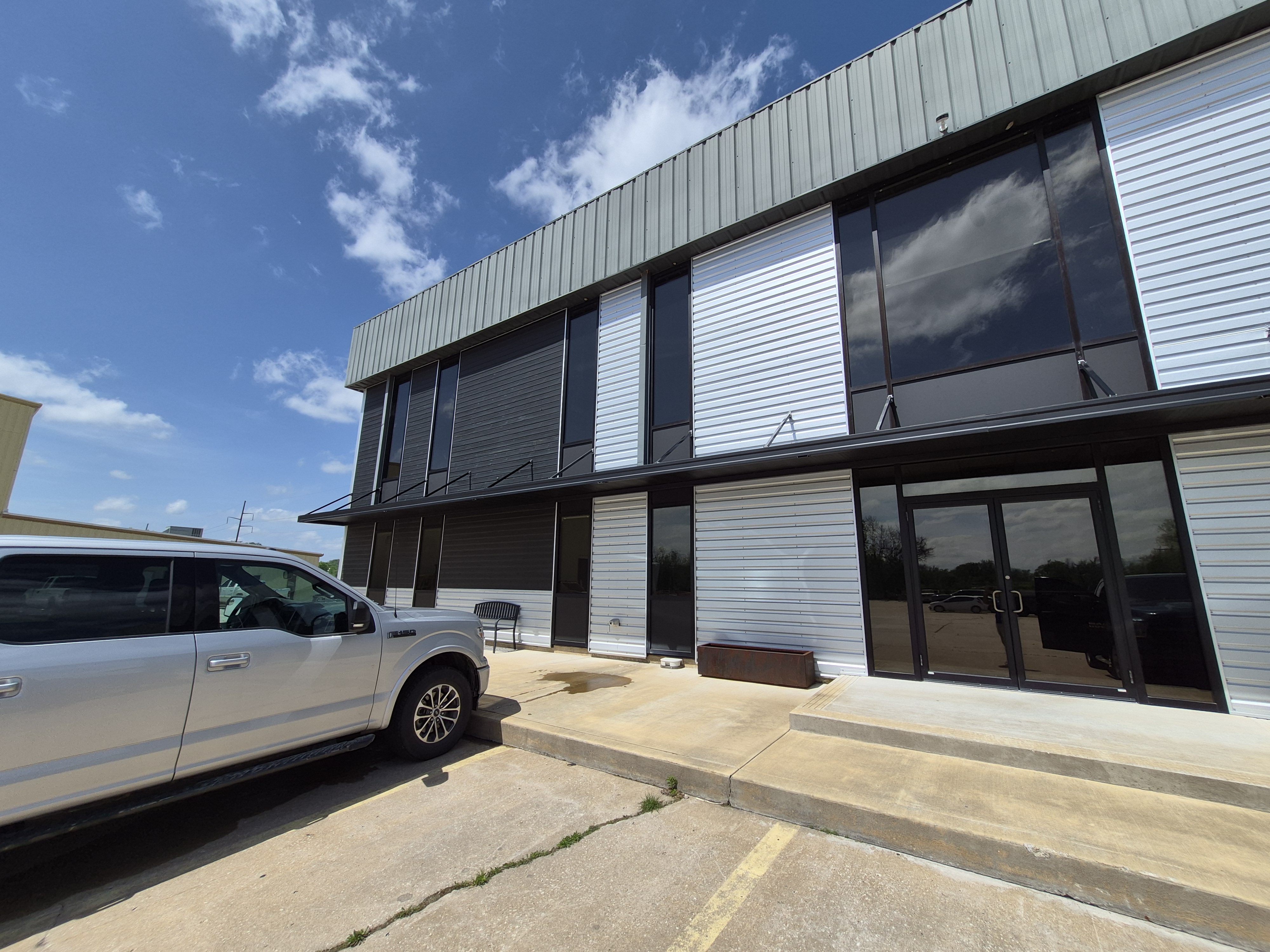 Commercial building with tinted windows in Tulsa